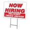 Signmission Now Hiring Delivery Truck Driver Yard & Stake outdoor plastic coroplast, 1824 DELIVERY TRUCK DRIVER C-1824 DELIVERY TRUCK DRIVER - alternate 1